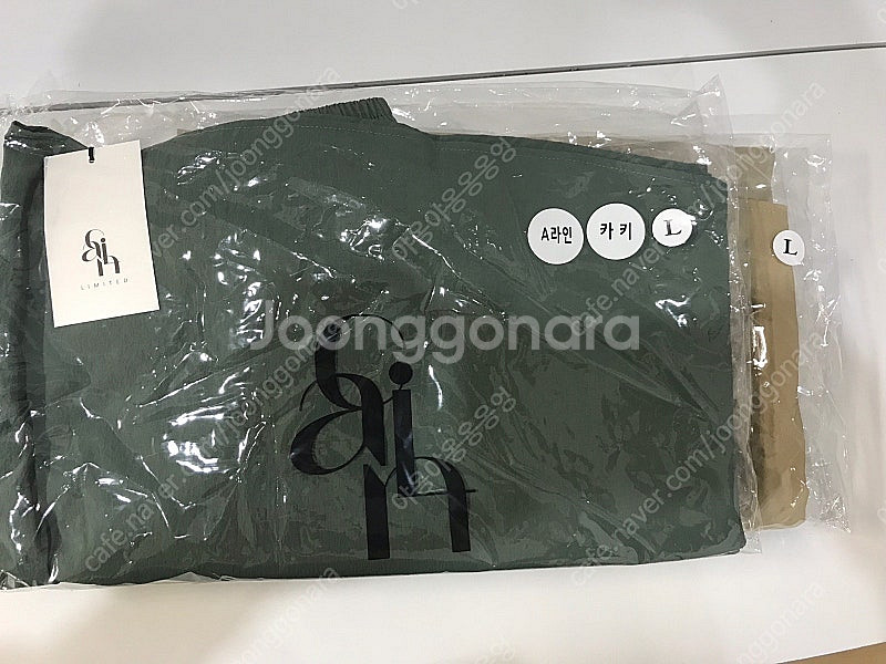 꺌랑 바스락 스커트 A라인 베이지 (L) 카키 베이지--2