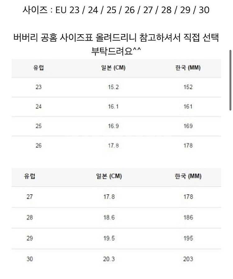 8만 정품) 버버리키즈 칠드런 여아구두 25사이즈(약1...--3