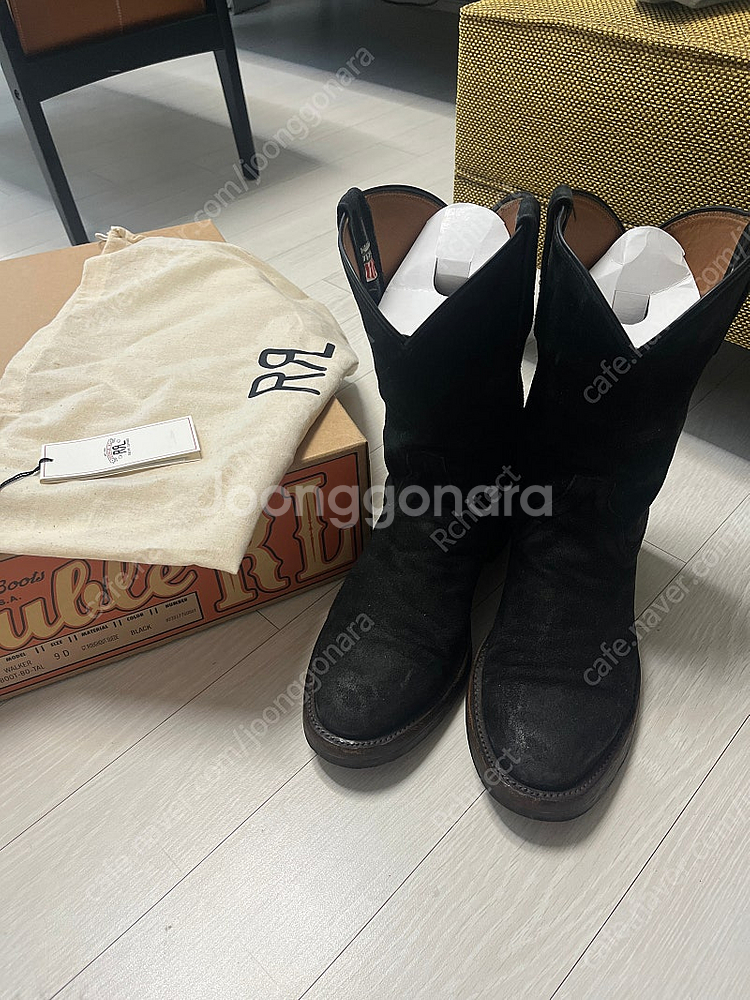 RRL 웨스턴 러프아웃 스웨이드 부츠 (9D)--2