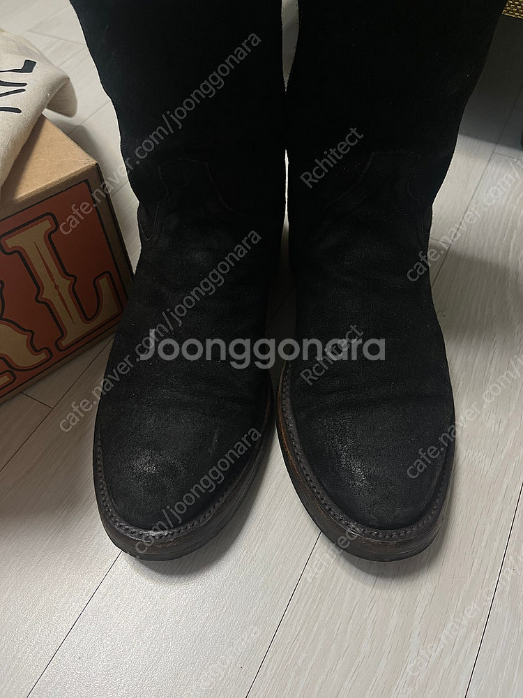 RRL 웨스턴 러프아웃 스웨이드 부츠 (9D)--3