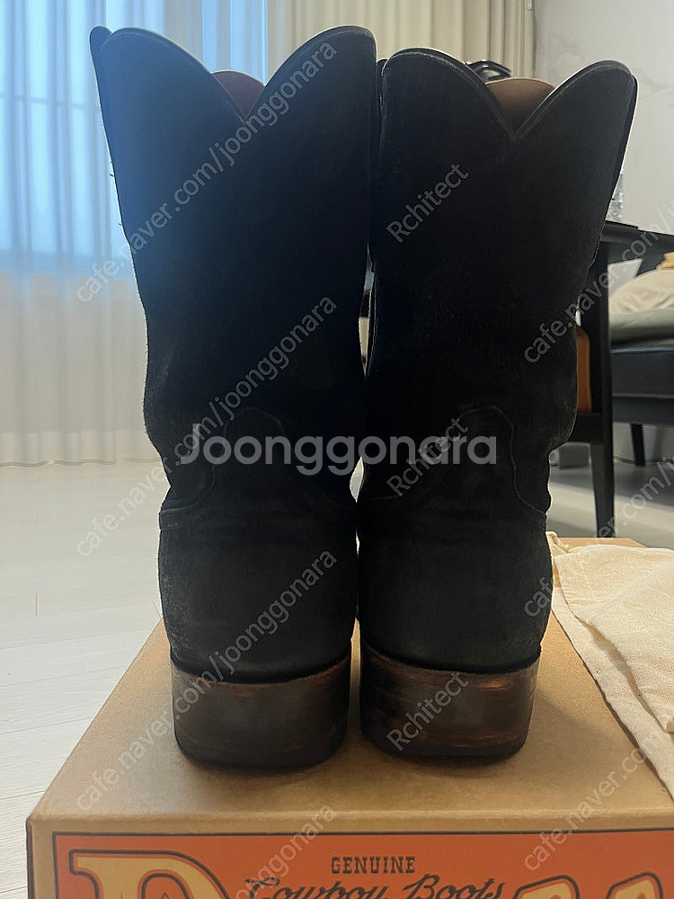 RRL 웨스턴 러프아웃 스웨이드 부츠 (9D)--6