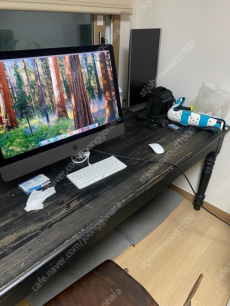 까사알렉시스 다이닝 테이블 원목 블랙 이미지