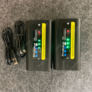 Probty NP-F980 10800mah 대용량 배터리 2개 팝니다. (1회 충전, 미사용)