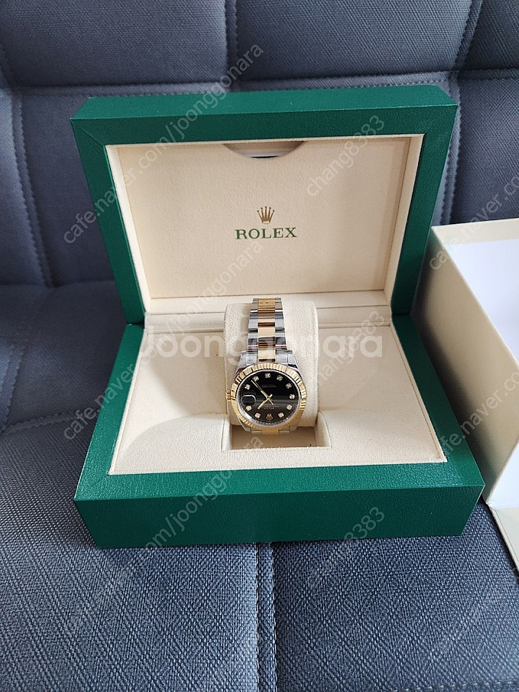로렉스 와치 41mm 126333 데이저스트 옐골 콤비 검판 텐포인트 팝니다--2