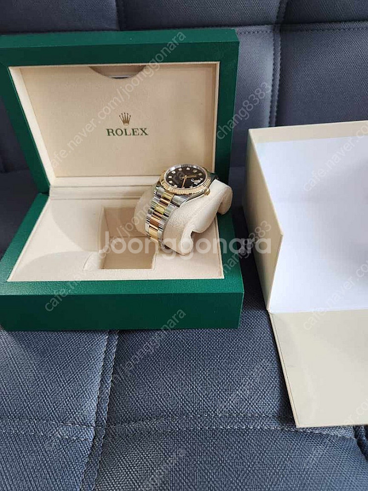 로렉스 와치 41mm 126333 데이저스트 옐골 콤비 검판 텐포인트 팝니다--3