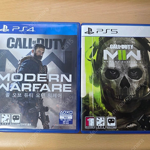 플스 콜오브듀티 모던워페어1,2 일괄 판매합니다