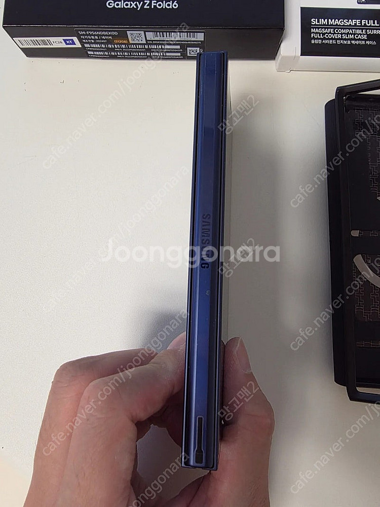 갤럭시 Z 폴드6 네이비 512gb S급 올갈이(메인보...--2