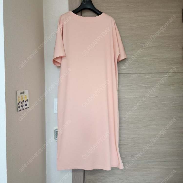 꺌랑 투웨이원피스 살구색상 롱기장 판매합니다 이미지