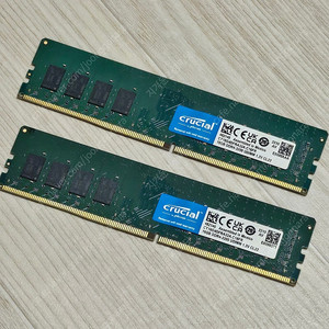 크루셜 ddr4 32gb (16gb 2개)3200mhz 램 팝니다