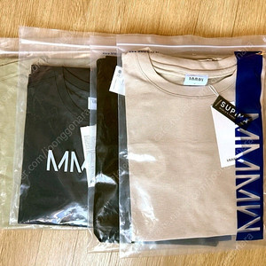 MMMW 티셔츠 새제품 4벌