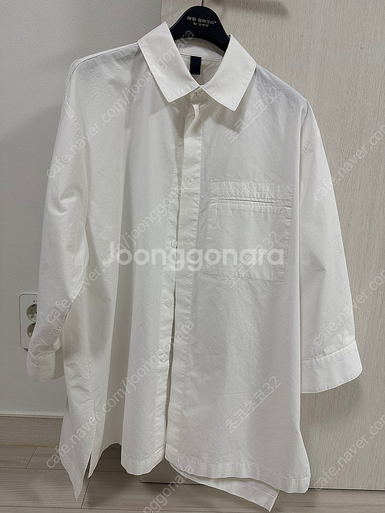 금단추 포레스트 트임 셔츠--0