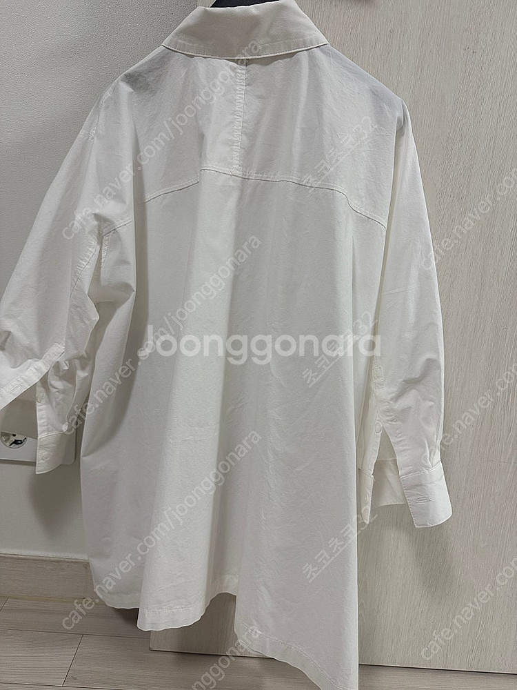 금단추 포레스트 트임 셔츠--4