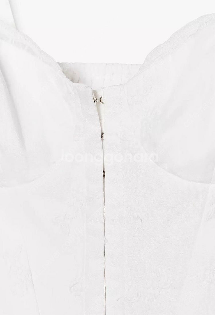 ZARA 자라 코르셋 탑, 자라 자수 장식 코르셋 탑,...--8