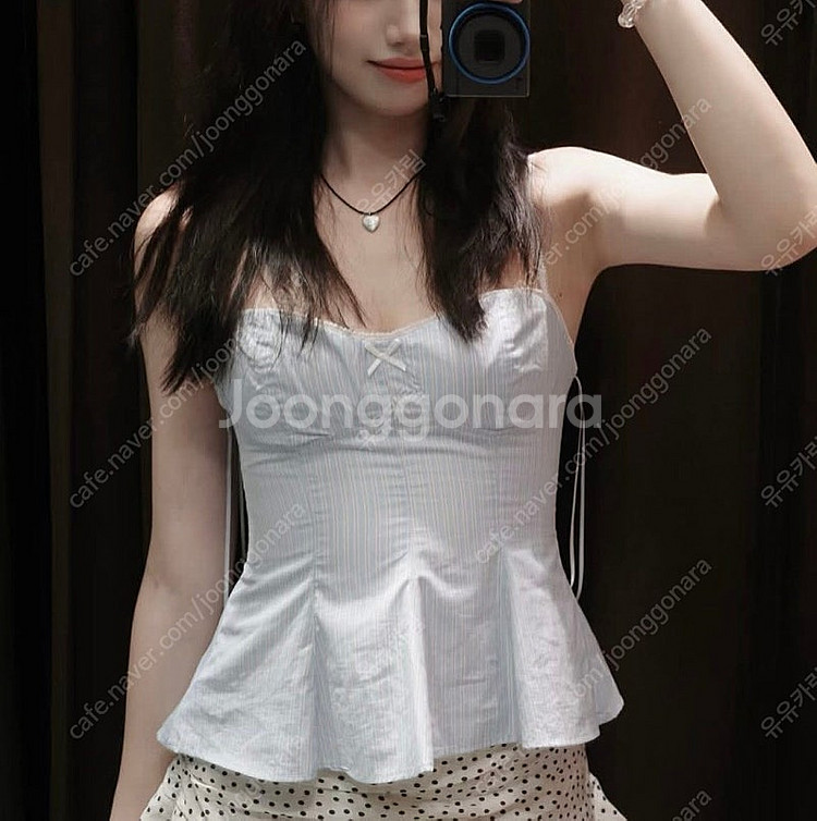 ZARA 자라 리본 매듭 페플럼 포플린 탑 소라, 자라...--0