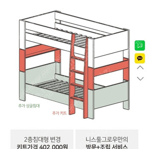니스툴그로우 침대키트(2층침대)