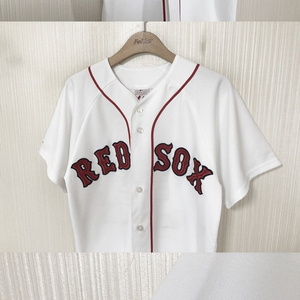 MLB 마제스틱 보스턴레드삭스 올드 홈유니폼/져지 S #34 오티즈