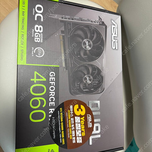 ASUS 듀얼 지포스 RTX 4060 게이밍그래픽 V2 O8G OC D6 8GB