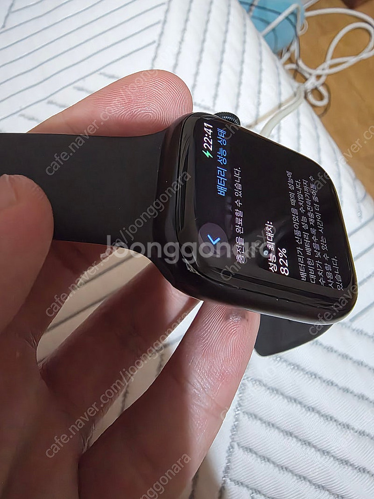 애플워치7 미드나이트 GPS 45mm--4