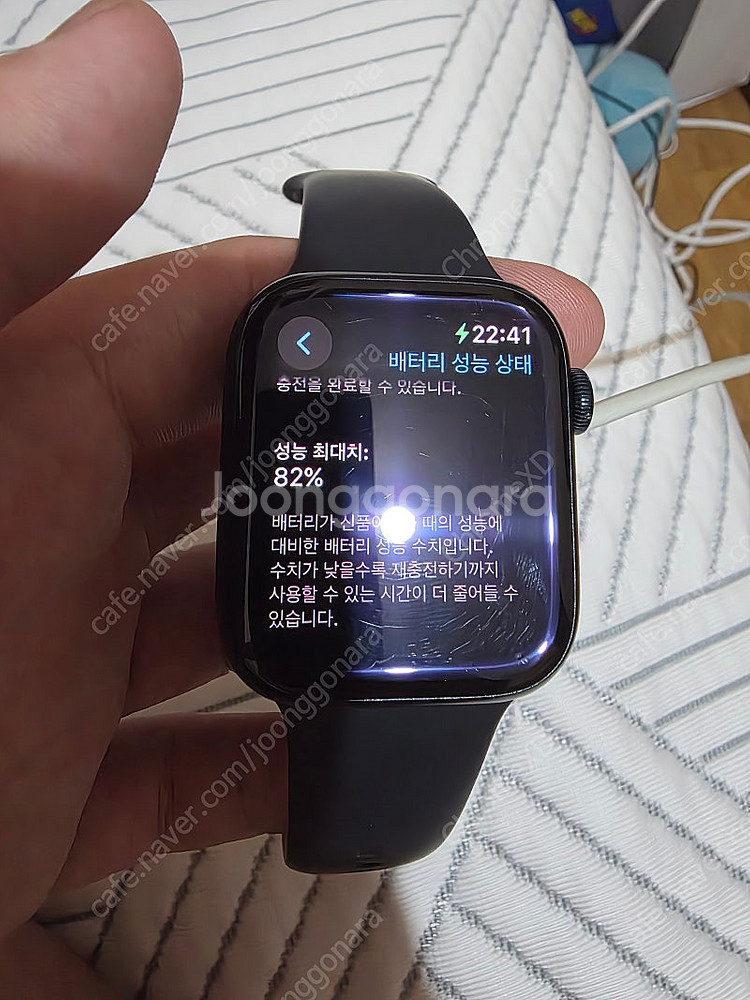 애플워치7 미드나이트 GPS 45mm--5