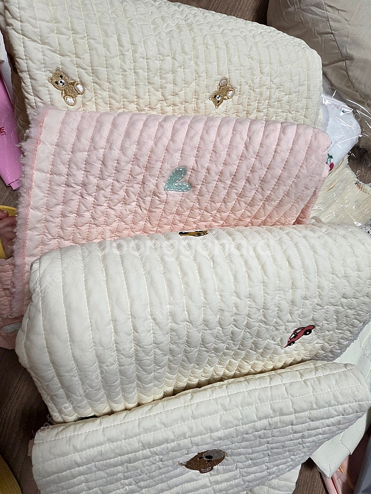 각종 캐릭터 누빔원단 양면누빔원단 부직포--1