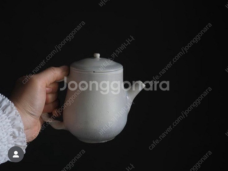 대리) 일본 작가 카토카즈미 백자 티팟 / 젓가락 받침...--4
