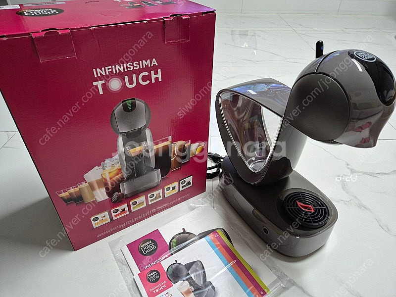 네스카페 돌체구스토 머신 인피니시마 터치 커피머신 & 스타벅스 카푸치노 캡슐커피 1박스--0