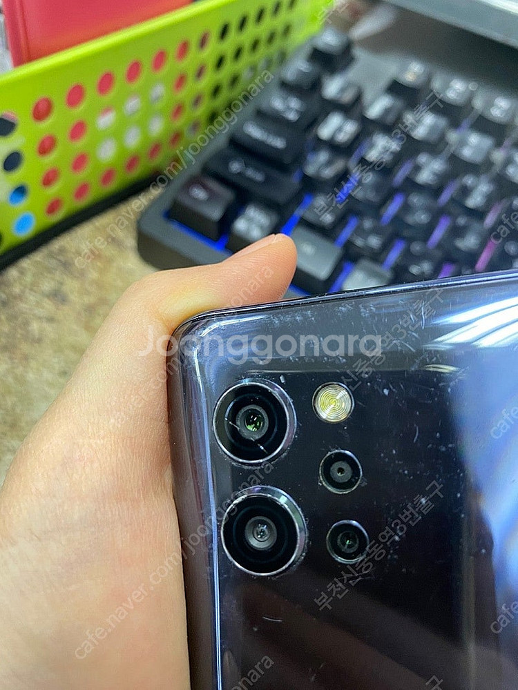 202637 LG Q92 블랙 액정SS급 128GB 무...--4