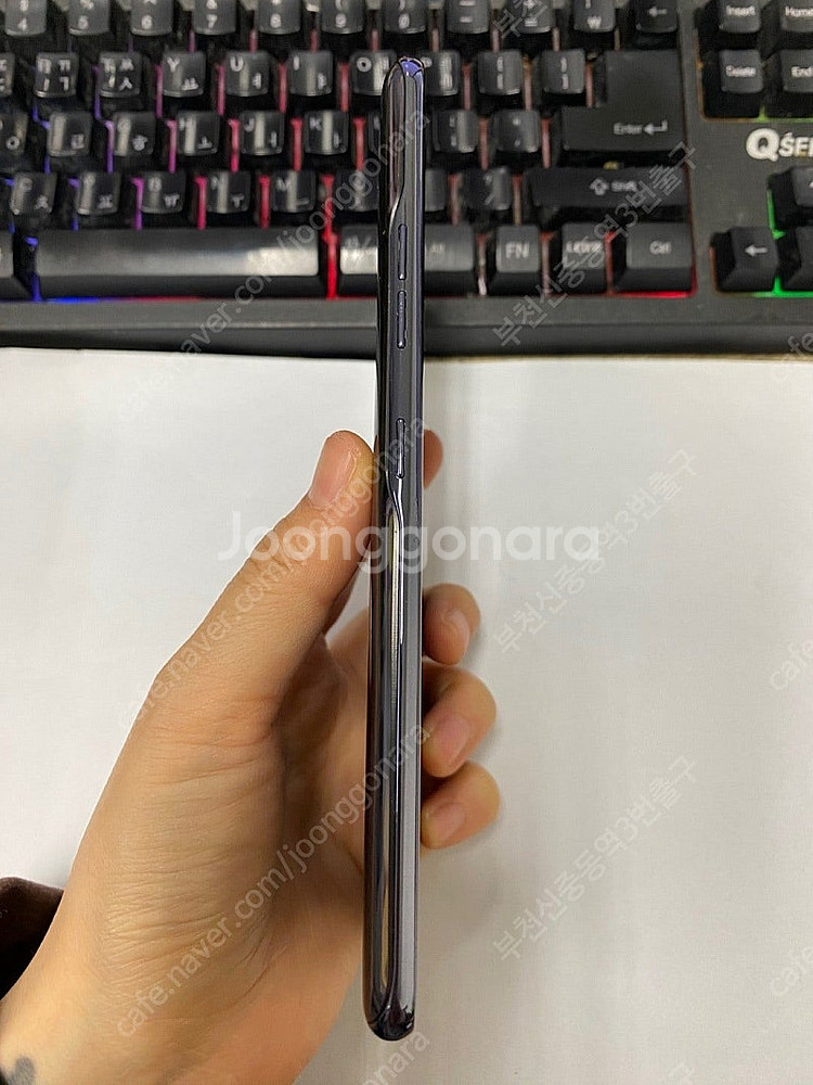 202637 LG Q92 블랙 액정SS급 128GB 무...--7