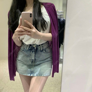 여름 가디건 퍼플