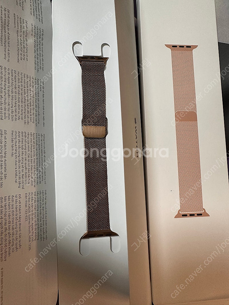 애플 정품 애플워치 스트랩 골드 밀레니즈루프 40mm--1