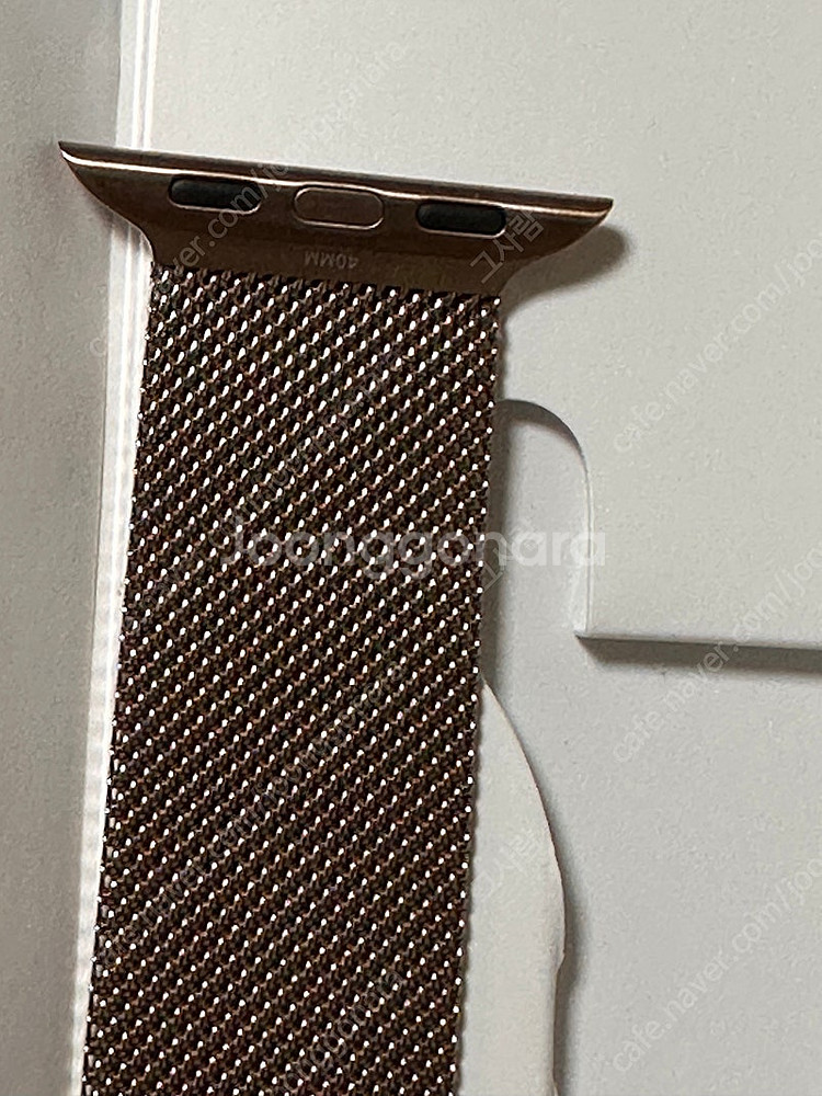 애플 정품 애플워치 스트랩 골드 밀레니즈루프 40mm--4