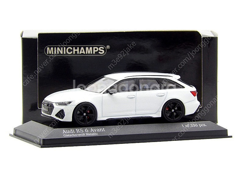 미니챔프 1:43 아우디 RS6 (C8) 아반트 화이트...--0