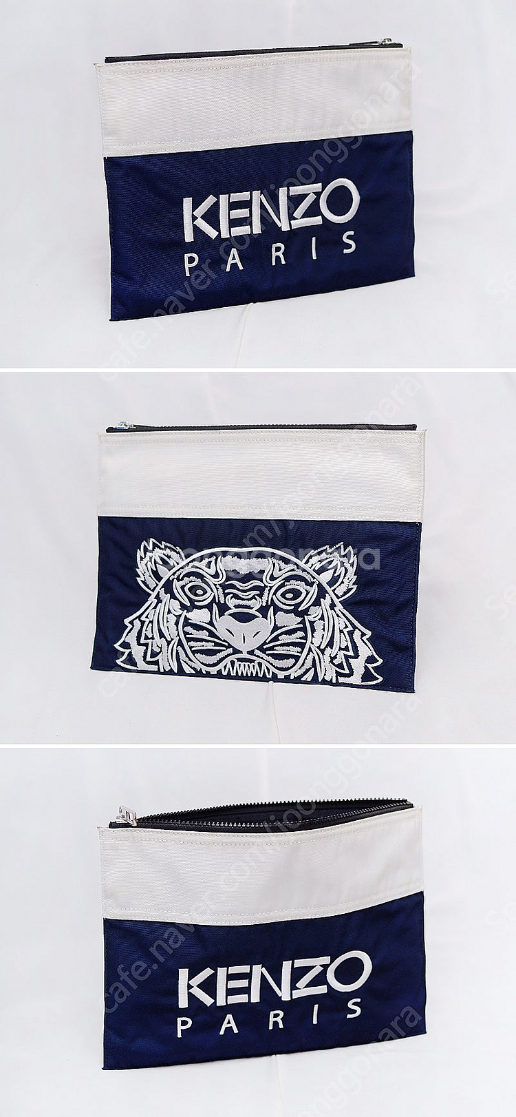 겐조 (KENZO) 컬러블럭 타이거 레터링 양면 로고 ...--3