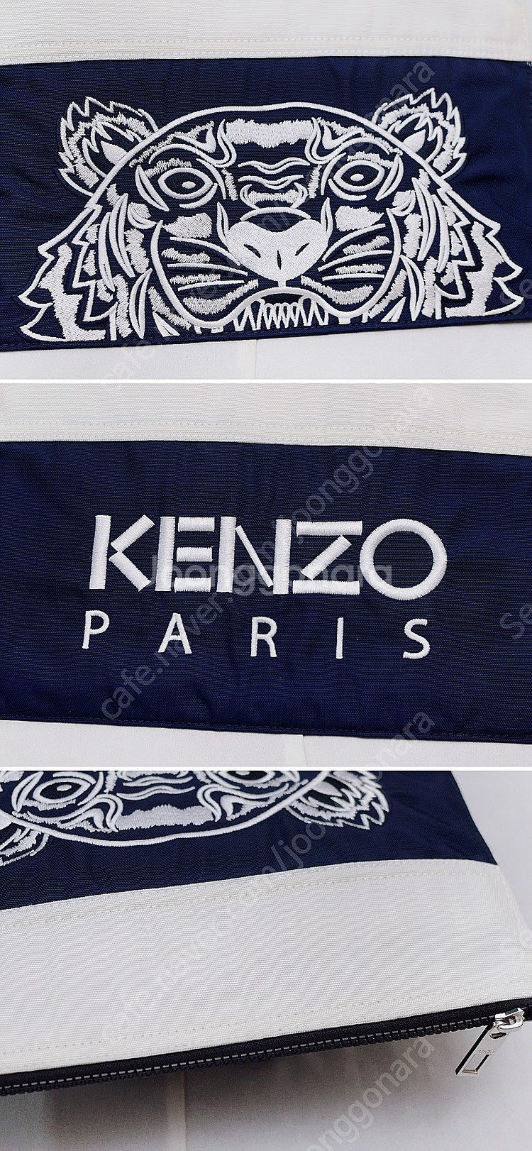 겐조 (KENZO) 컬러블럭 타이거 레터링 양면 로고 ...--5