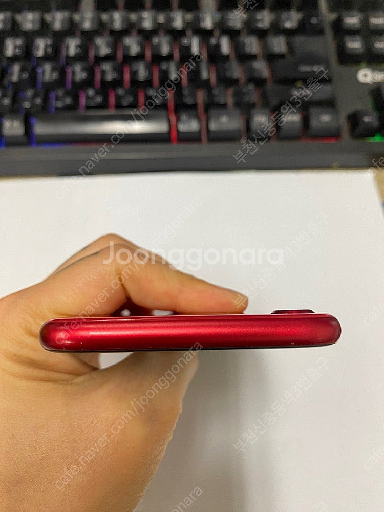 031415 아이폰SE2 레드 A급 64GB 무잔상 자...--3