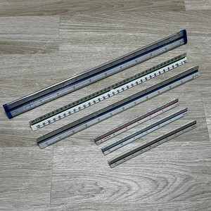 산키스 우찌다 삼각 스케일 15cm 30cm 제도 도면 축적자 팝니다