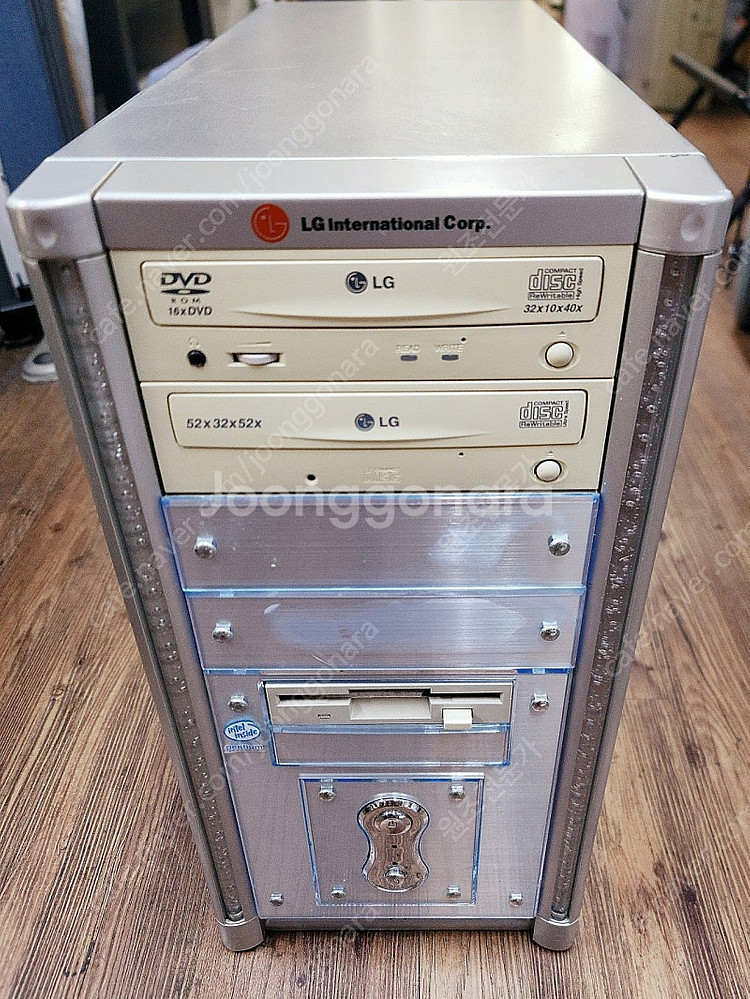 레트로 옛날 컴퓨터 LG 펜티엄 MMX 슬롯CPU 윈도...--0