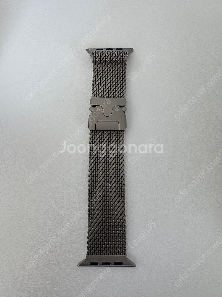 애플워치 정품 내추럴 티타늄 밀레니즈 루프 49mm 팔...--0