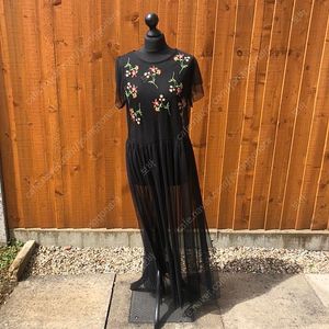 ZARA 자라 레이어드 망사 원피스 (S)