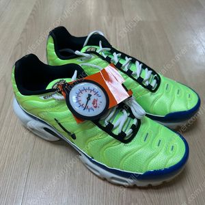 나이키 에어맥스 플러스 SE 고스트 그린 올드 로얄 265 새제품 판매합니다