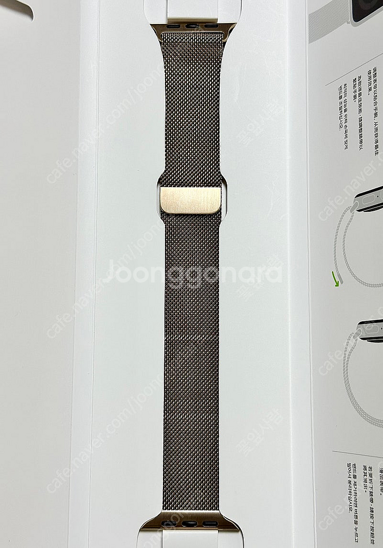 애플워치 정품 밀레니즈루프 골드 44mm--0