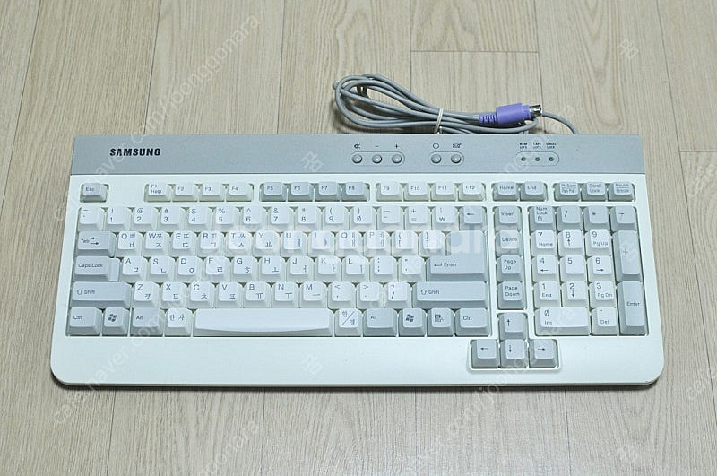 빈티지 레트로 구형 삼성 PS2 키보드--0