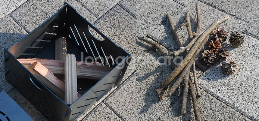 미니큐브 조립식화로대 본파이어화로대 간편조립 컴팩트수납...--7