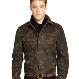 폴로 polo ralph lauren 오일 카모 트러커 자켓 S (100)