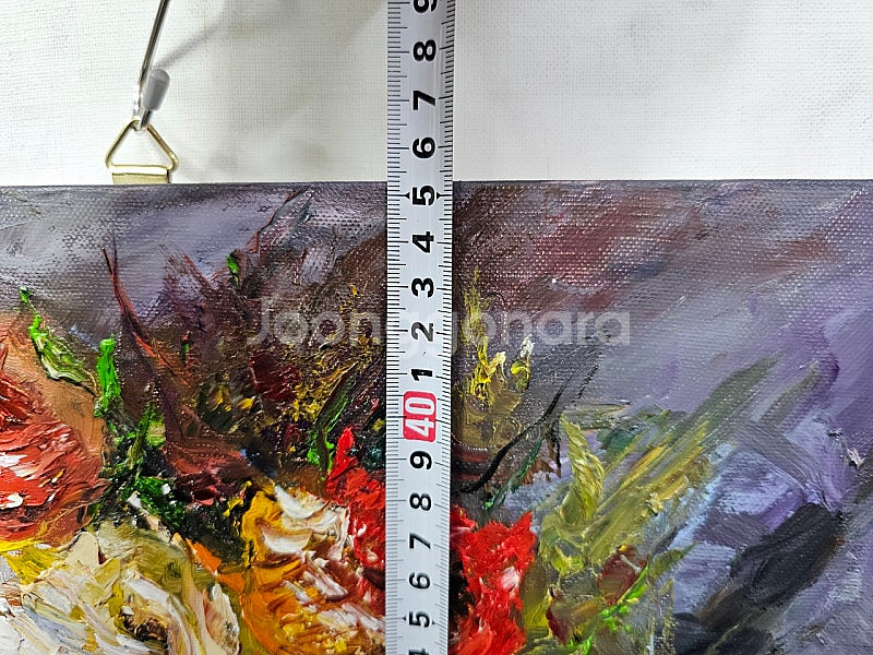 (원화) 8호 캔버스 유화그림 화병속의 꽃 정물화 서양화--5