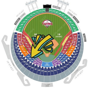 8월5일(화) LG트윈스 vs 두산베어스 3루 블루석 217구역 2열 2연석