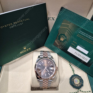롤렉스 데이저스트 바인덱스쵸코판 쥬빌레 41mm