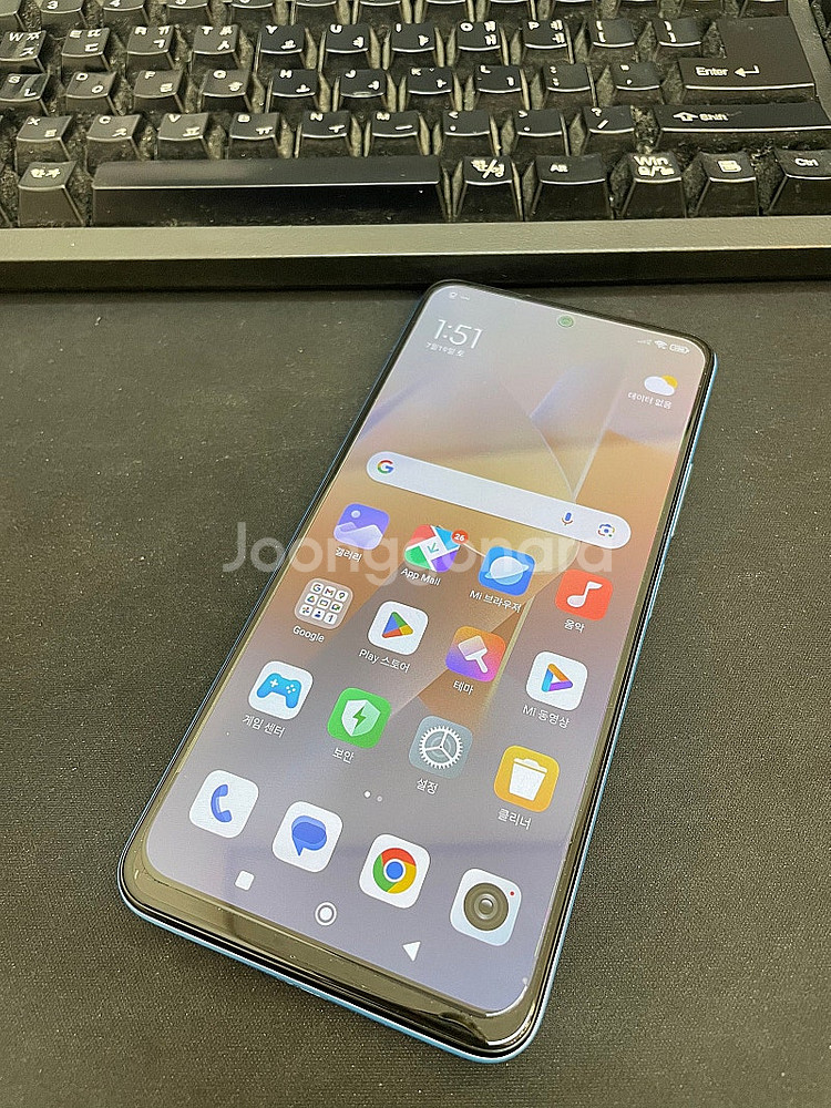 홍미노트12 블루 128GB 무잔상 상태좋은 중고10만...--2