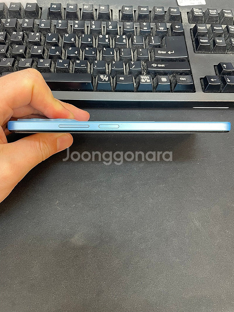 홍미노트12 블루 128GB 무잔상 상태좋은 중고10만...--4
