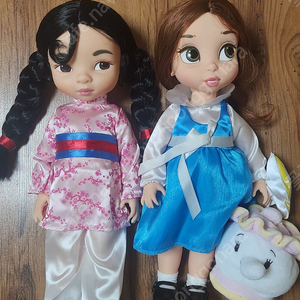 디즈니정품 베이비돌 뮬란 . 벨 일괄금액